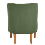 Fauteuil Tillet Tissu - Tissu Bouclé Nola: Vert vieilli