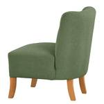 Fauteuil Tillet Tissu - Tissu Bouclé Nola: Vert vieilli