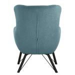 Fauteuil Newfield Tissu - Tissu Bouclé Nola: bleu