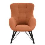 Fauteuil Newfield Tissu - Tissu Bouclé Nola: Rouille