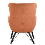 Fauteuil Newfield Tissu - Tissu Bouclé Nola: Rouille