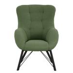 Fauteuil Newfield Bouclé Stof Nola: Antiek groen