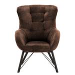 Fauteuil Newfield Microvezel Afua: Koffiebruin