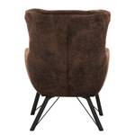 Fauteuil Newfield Tissu - Microfibre Afua: Marron café