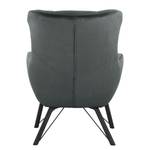 Fauteuil Newfield Tissu - Microfibre Faria: Gris foncé