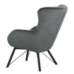 Fauteuil Newfield Tissu - Microfibre Faria: Gris foncé