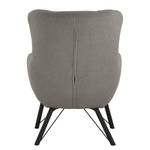 Fauteuil Newfield Tissu - Tissu Bouclé Nola: Gris foncé