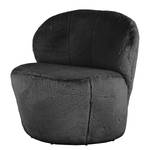 Fauteuil Mohim Fourrure synthétique Bahira: Anthracite