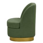 Fauteuil Chanly fluweel - Bouclé Stof Nola: Antiek groen