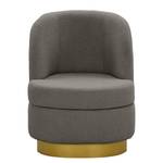 Fauteuil Chanly Velours - Tissu Bouclé Nola: Gris foncé