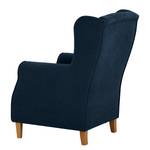 Fauteuil à oreilles Luro Tissu Scara: Bleu marine