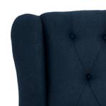 Oorfauteuil Luro Geweven stof Scara: Marineblauw