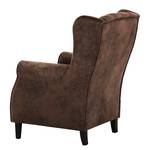 Oorfauteuil Luro Microvezel Afua: Koffiebruin