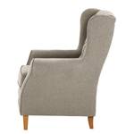 Fauteuil à oreilles Luro Tissu Scara: Argenté