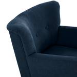 Fauteuil Bumberry avec accoudoirs Tissu Scara: Bleu marine