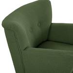 Fauteuil Bumberry avec accoudoirs Tissu Bouclé Nola: Vert vieilli