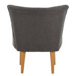 Fauteuil Bumberry avec accoudoirs Tissu Scara: Gris foncé