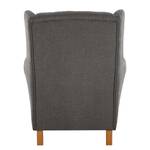 Fauteuil à oreilles Luro Tissu Scara: Gris foncé