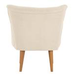 Fauteuil Bumberry avec accoudoirs Tissu Bouclé Nola: Crème