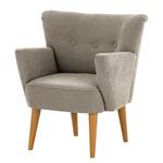 Fauteuil Bumberry avec accoudoirs Tissu Scara: Argenté