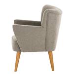 Fauteuil Bumberry avec accoudoirs Tissu Scara: Argenté