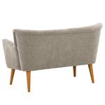 2-Sitzer Sofa Bumberry mit Armlehnen Webstoff Scara: Silber