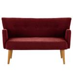 2-Sitzer Sofa Bumberry mit Armlehnen Webstoff Scara: Bordeaux