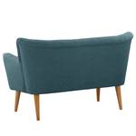 2-Sitzer Sofa Bumberry mit Armlehnen Bouclé Stoff Nola: Blau