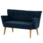 2-Sitzer Sofa Bumberry mit Armlehnen Webstoff Scara: Marineblau