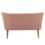 2-Sitzer Sofa Bumberry mit Armlehnen Bouclé Stoff Nola: Rosa