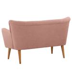 2-Sitzer Sofa Bumberry mit Armlehnen Bouclé Stoff Nola: Rosa