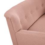 2-Sitzer Sofa Bumberry mit Armlehnen Bouclé Stoff Nola: Rosa