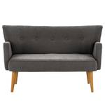 2-Sitzer Sofa Bumberry mit Armlehnen Webstoff Scara: Dunkelgrau