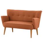 2-Sitzer Sofa Bumberry mit Armlehnen Bouclé Stoff Nola: Rost