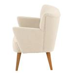 2-Sitzer Sofa Bumberry mit Armlehnen Bouclé Stoff Nola: Creme