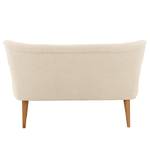 2-Sitzer Sofa Bumberry mit Armlehnen Bouclé Stoff Nola: Creme