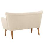 2-Sitzer Sofa Bumberry mit Armlehnen Bouclé Stoff Nola: Creme