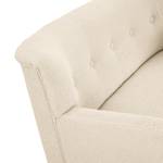 2-Sitzer Sofa Bumberry mit Armlehnen Bouclé Stoff Nola: Creme