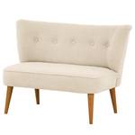 2-Sitzer Sofa Bumberry Bouclé Stoff Nola: Creme