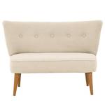 2-Sitzer Sofa Bumberry Bouclé Stoff Nola: Creme