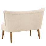 2-Sitzer Sofa Bumberry Bouclé Stoff Nola: Creme