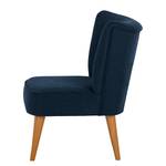 Fauteuil Bumberry Geweven stof Scara: Marineblauw