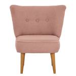 Sessel Bumberry Bouclé Stoff Nola: Rosa