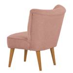 Sessel Bumberry Bouclé Stoff Nola: Rosa