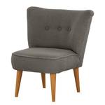 Fauteuil Bumberry Bouclé Stof Nola: Donkergrijs