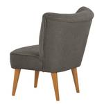 Fauteuil Bumberry Bouclé Stof Nola: Donkergrijs