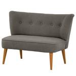 2-Sitzer Sofa Bumberry Bouclé Stoff Nola: Dunkelgrau