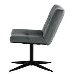 Fauteuil Mandes Microfibre Faria: Gris foncé