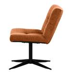 Fauteuil Mandes Tissu Tora: Marron rouille