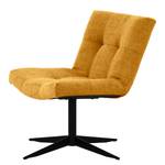 Fauteuil Mandes Tissu Tora: Jaune moutarde